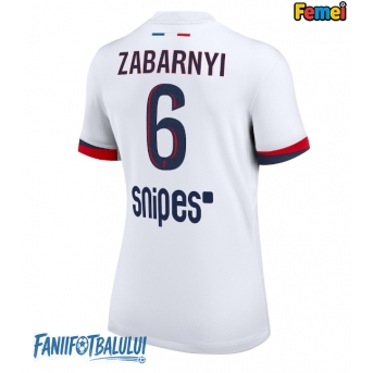 Paris Saint-Germain Illia Zabarnyi #6 Tricou Fotbal Replică 2025-26 Femei Deplasare